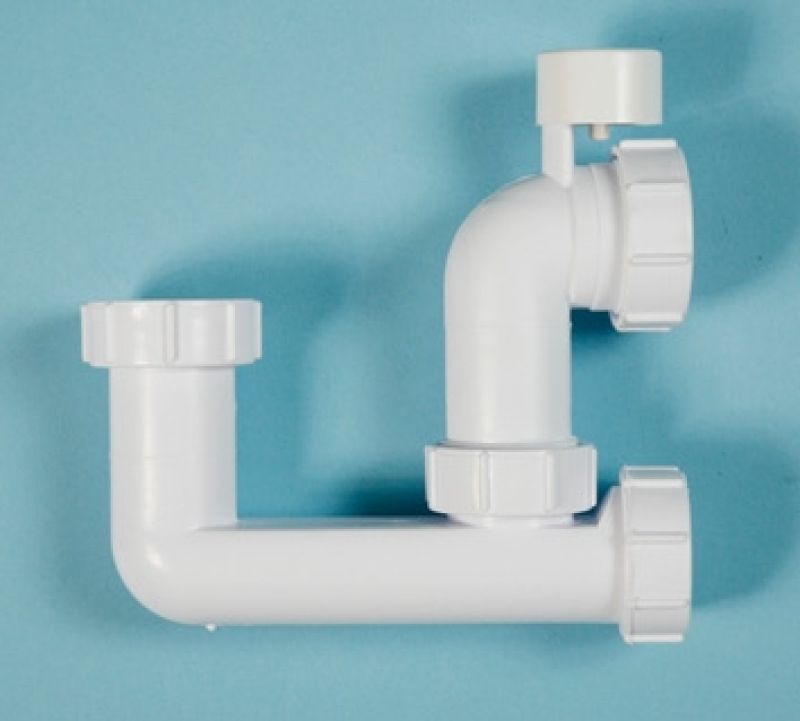 POLYPIPE LOW LEVEL BATH TRAP 40 x 75mm SEAL WT68PV