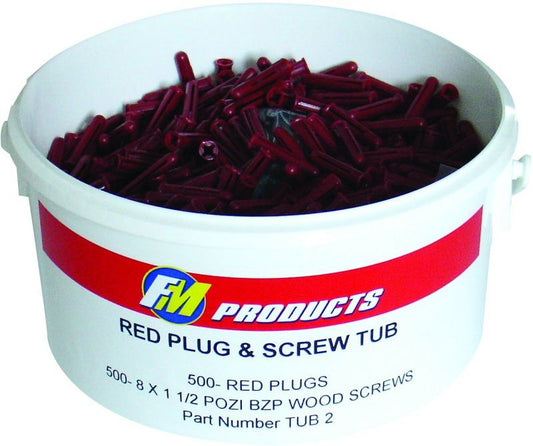FM BROWN PLUG & SCREW TRADE (TUB 400) TUB3