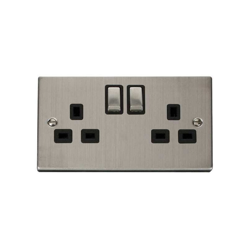 CLICK VPSS536BK 2 GANG 13A DP INGOT SOCKET