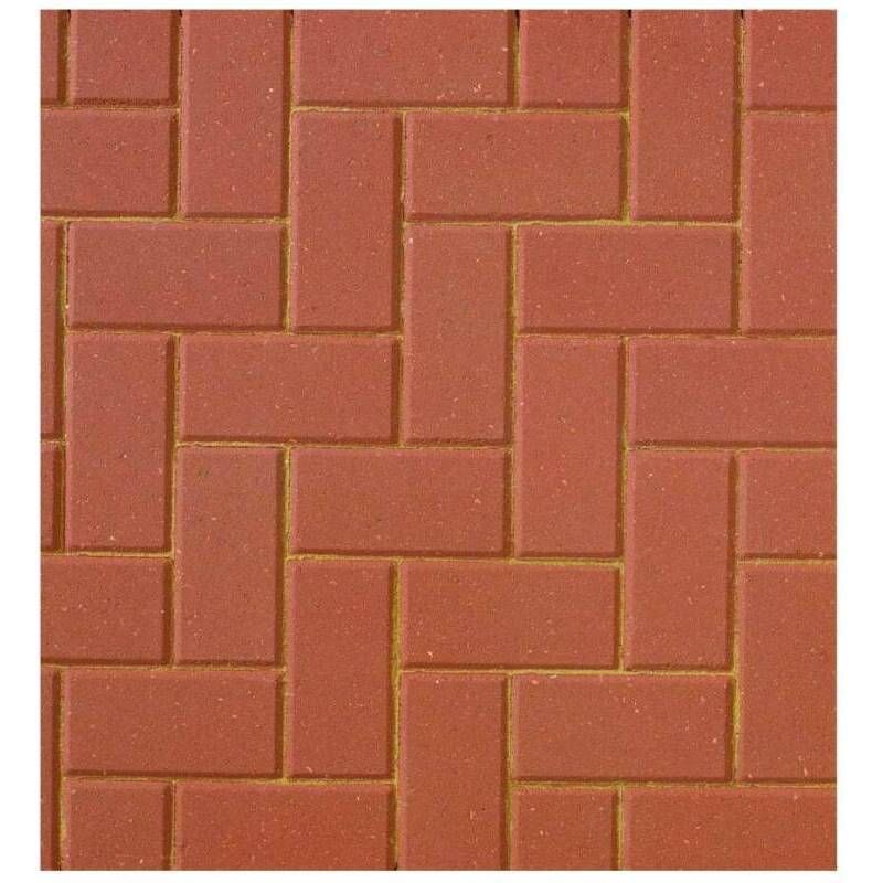 BRETT OMEGA PAVING 80mm 200 x 100mm RED OM80RD