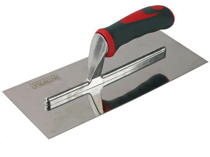 FAITHFULL FAISGTP11SS SOFT GRIP PLASTERS TROWEL 4.3/4 x 11" STAINLESS STEEL