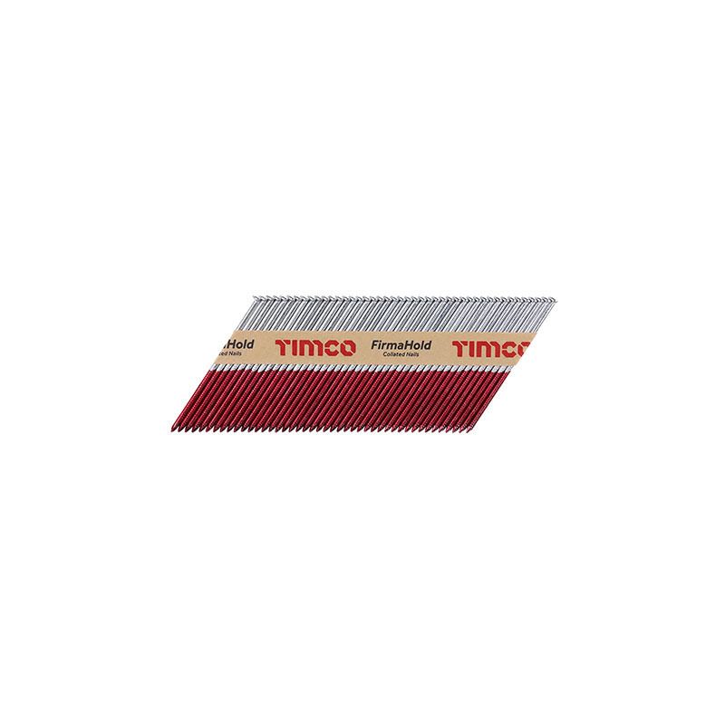 TIMCO FIRMAHOLD GALV RING SHANK COLLATED NAILS 3.1 x 90mm (NO GAS) (PACK 2200) CPLT90P