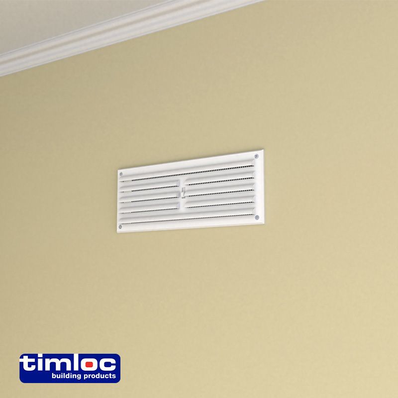 TIMLOC HIT & MISS VENT 9 x 3" WHITE 1208W
