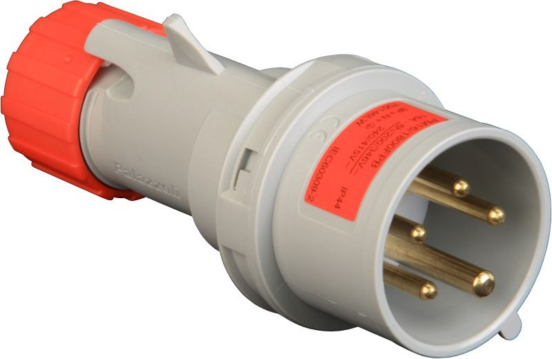LEWDEN PM16/1800FPB PLUG IP44 16A 415V 3PN+E RED