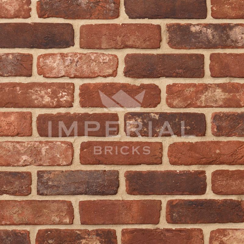 IMPERIAL TUMBLED RECLAMATION RED HANDMADE BRICK 65 x 215mm IB457