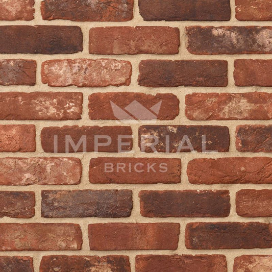 IMPERIAL TUMBLED RECLAMATION RED HANDMADE BRICK 65 x 215mm IB457