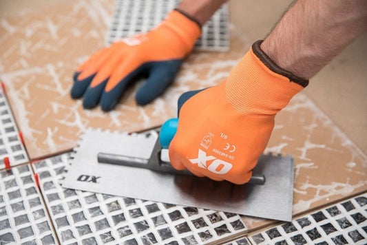 OX WATERPROOF LATEX GLOVES OX-S483809 LARGE