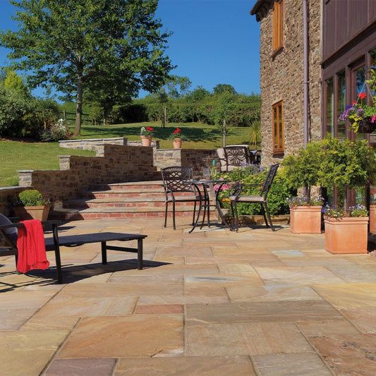 PAVESTONE TUDOR ANTIQUE PAVING 15m2 PACK CLOISTER CALIBRATED 01000018