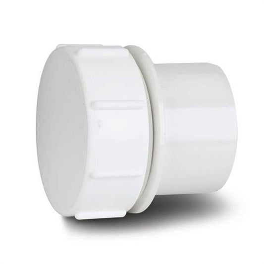 POLYPIPE MUPVC SCREWED ACCESS PLUG 50mm MU319 MU319W WHITE