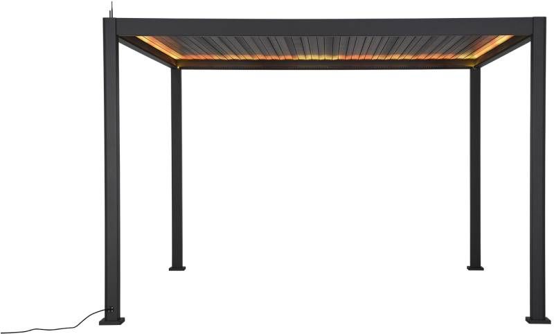 NOVA TITAN LED RECTANGULAR PERGOLA 4 x 3m GREY N24022