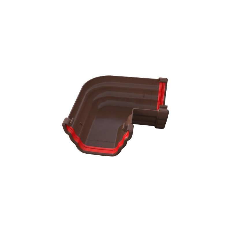 FREEFLOW OGEE GUTTER ANGLE 90deg LEATHER BROWN FRO603LB