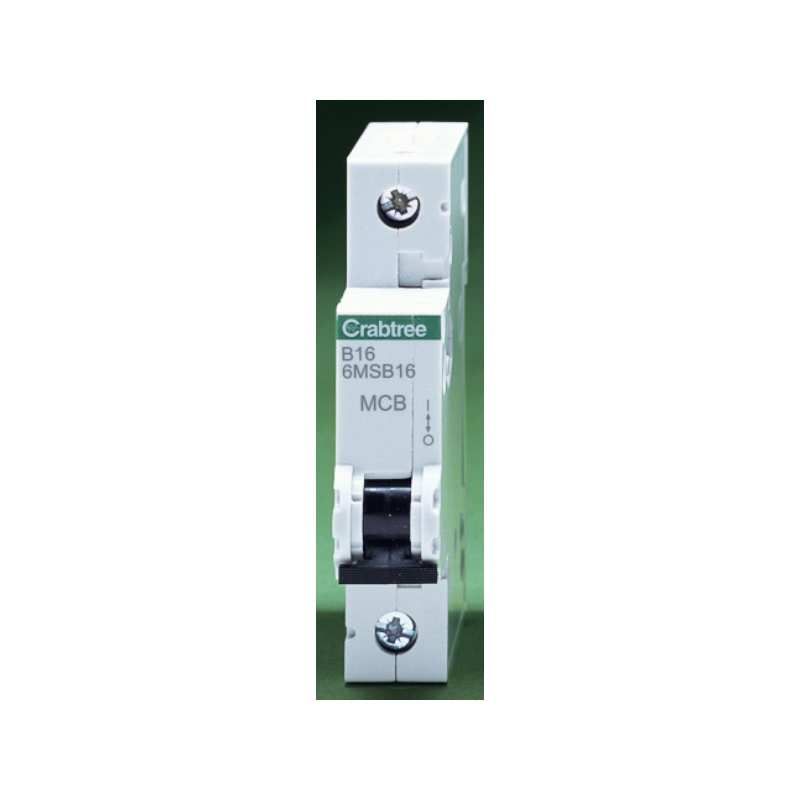 CRABTREE 6MSB16 1-POLE TYPE B MCB 16a