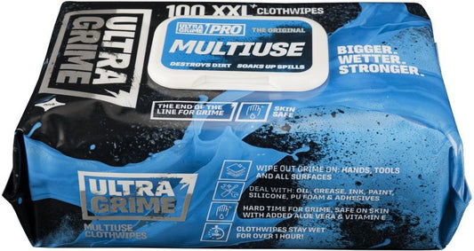 UNIWIPE ULTRAGRIME PRO MULTIUSE XXL+ CLOTH WIPES (PACK 100) 5900