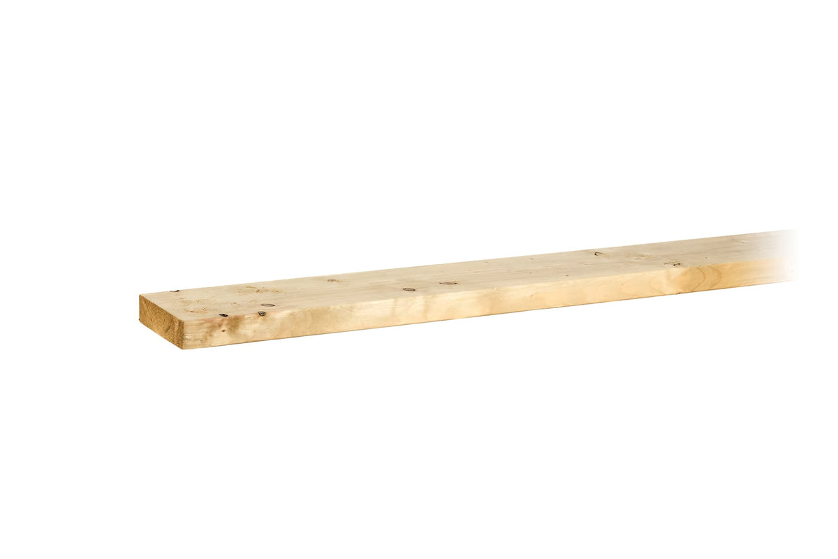 47mm x 175mm Sawn Treated Timber C24 (7" x 2") 3.6m - Pack of 66