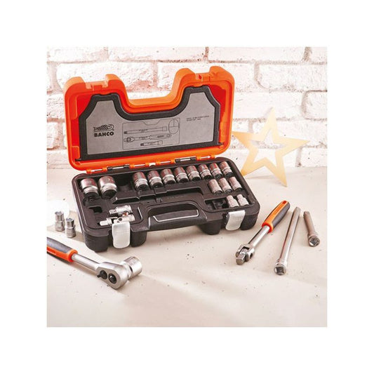 BAHCO BAHS240 24 PIECE 1/2in METRIC DRIVE SOCKET SET (4 PIECE)