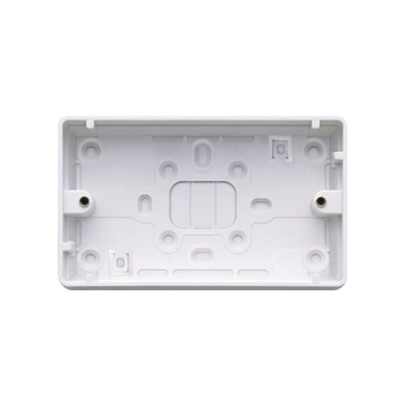 WEW 2-GANG SURFACE MOUNTING BOX 32mm WHITE K2183WHI