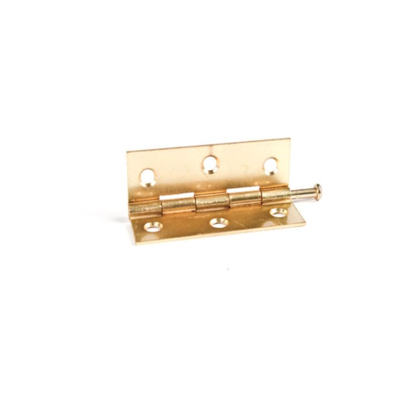 ELECTRO BRASSED LOOSE PIN LIGHT STEEL BUTT HINGES PAIR 1840 100mm 1840 4.0EB
