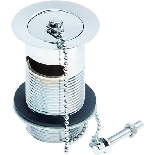 SUREGRAFT SLOTTED BASIN WASTE CHRME PLUG & CHAIN