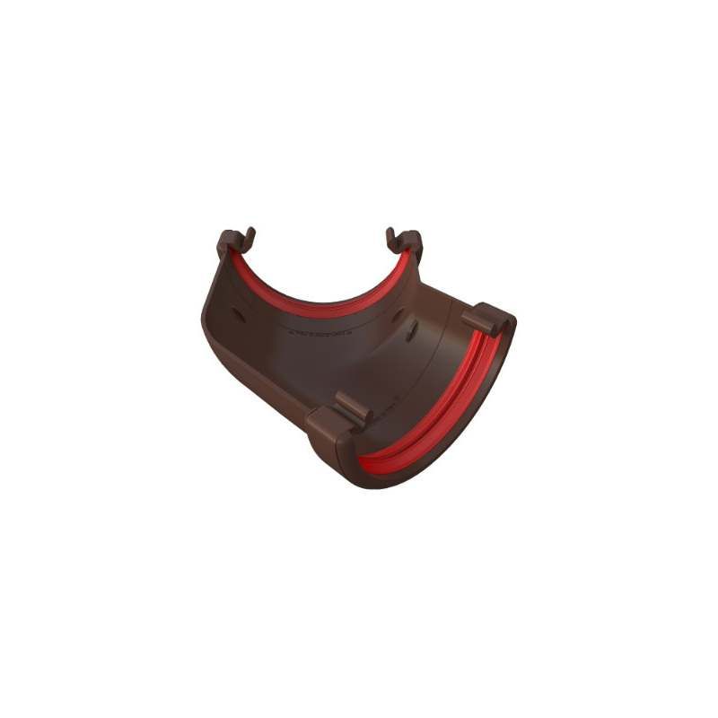FREEFLOW ROUND GUTTER ANGLE 135deg LEATHER BROWN FRR604LB
