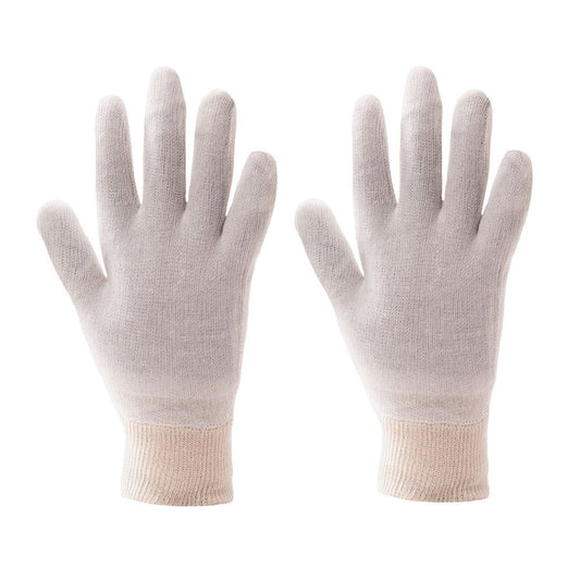 Stockinette Knitwrist Glove (600 Pairs), XL, R, Beige
