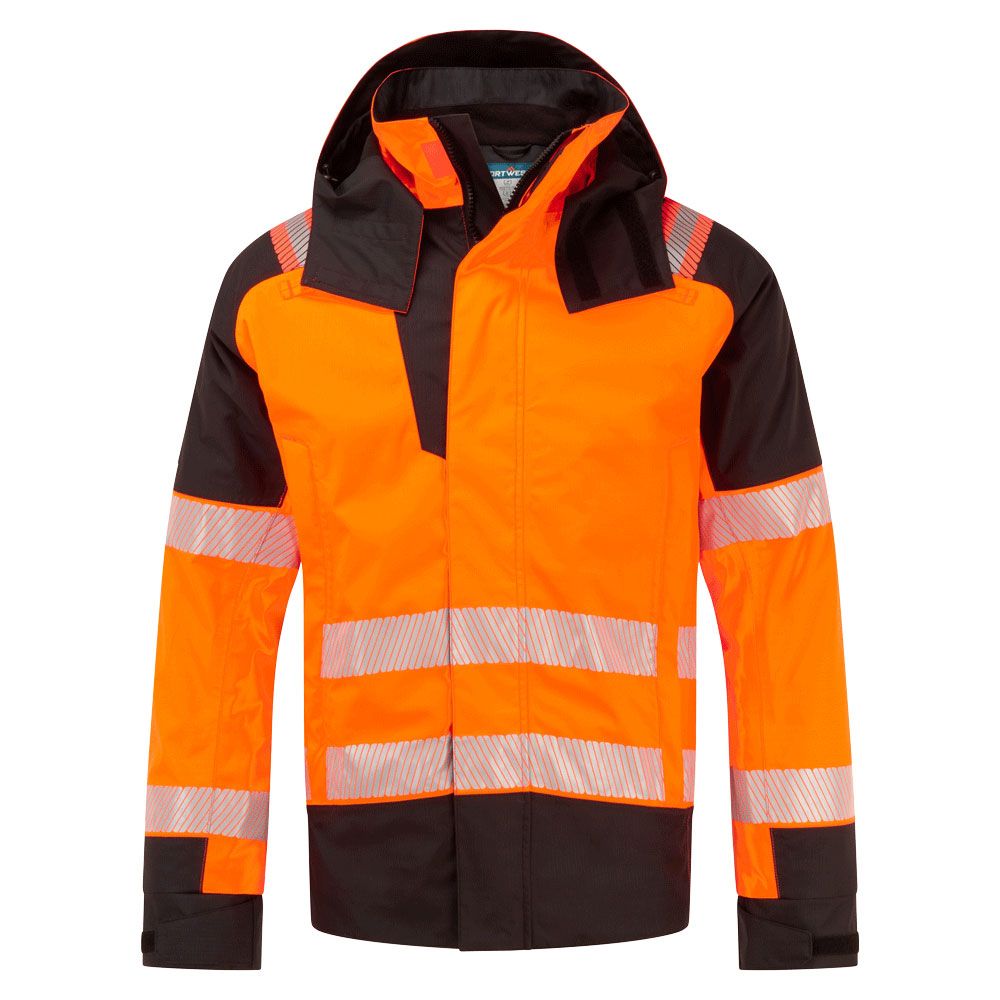 PW3 Modaflame Rain+ Hi-Vis Multi-Norm FR Winter Jacket, L, R, Orange/Black