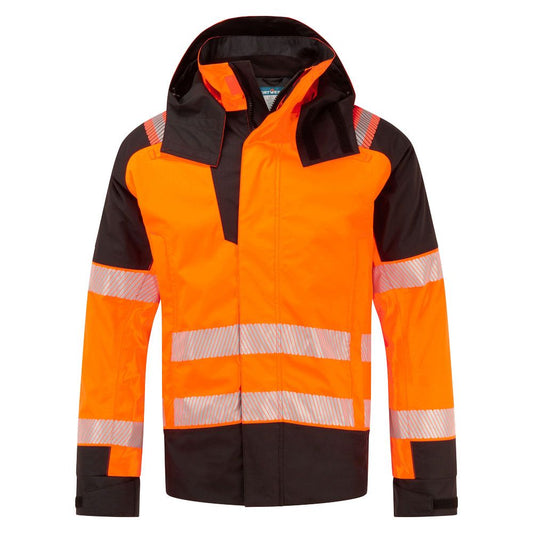 PW3 Modaflame Rain+ Hi-Vis Multi-Norm FR Winter Jacket, L, R, Orange/Black