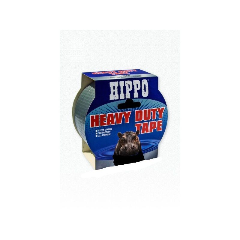 HIPPO HEAVY DUTY TAPE 50mm x 25m SILVER H18003