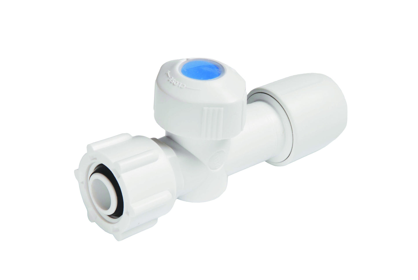 HEP2O STRAIGHT SERVICE VALVE 15mm WHITE HX18/15