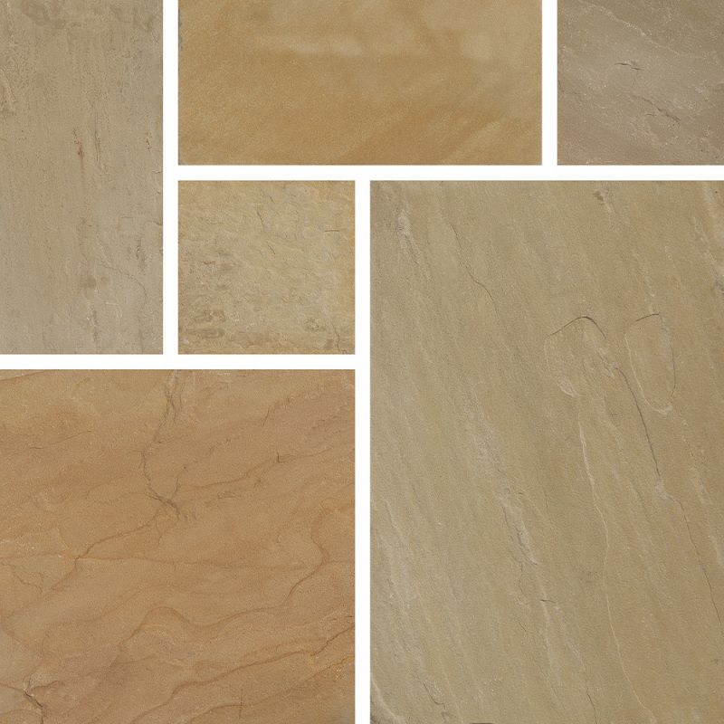 PAVESTONE TUDOR ANTIQUE PAVING 15m2 DEANERY CONTRACTOR PACK CALIBRATED 01000020