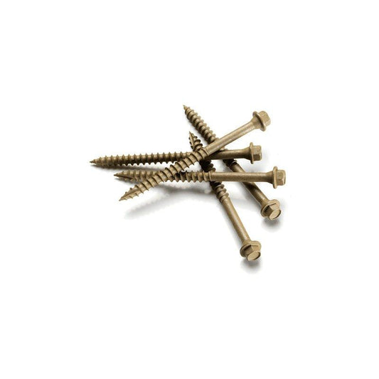 Millboard Subframe Hex Head Screws 6.3 x 90mm Box 50 Brown