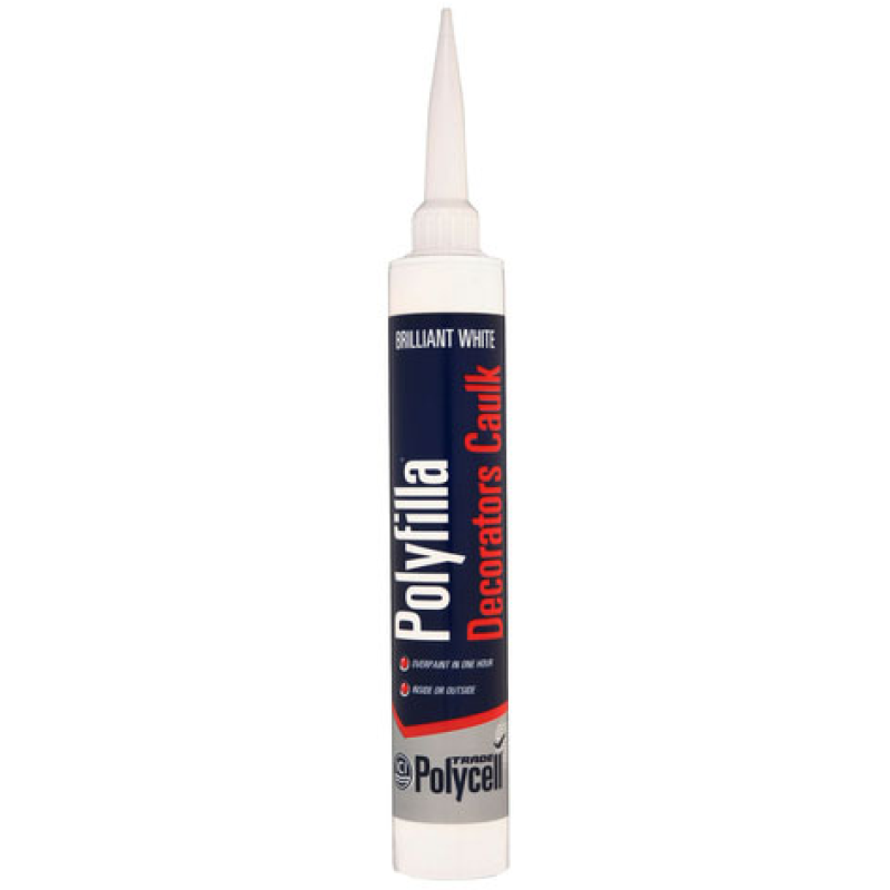 POLYFILLA TRADE DECORATORS CAULK WHITE 380ml TUBE 5085009