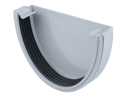 OSMADEEPLINE 9T911 PVCU GUTTER STOPEND EXTERNAL 113mm 9T911G GREY