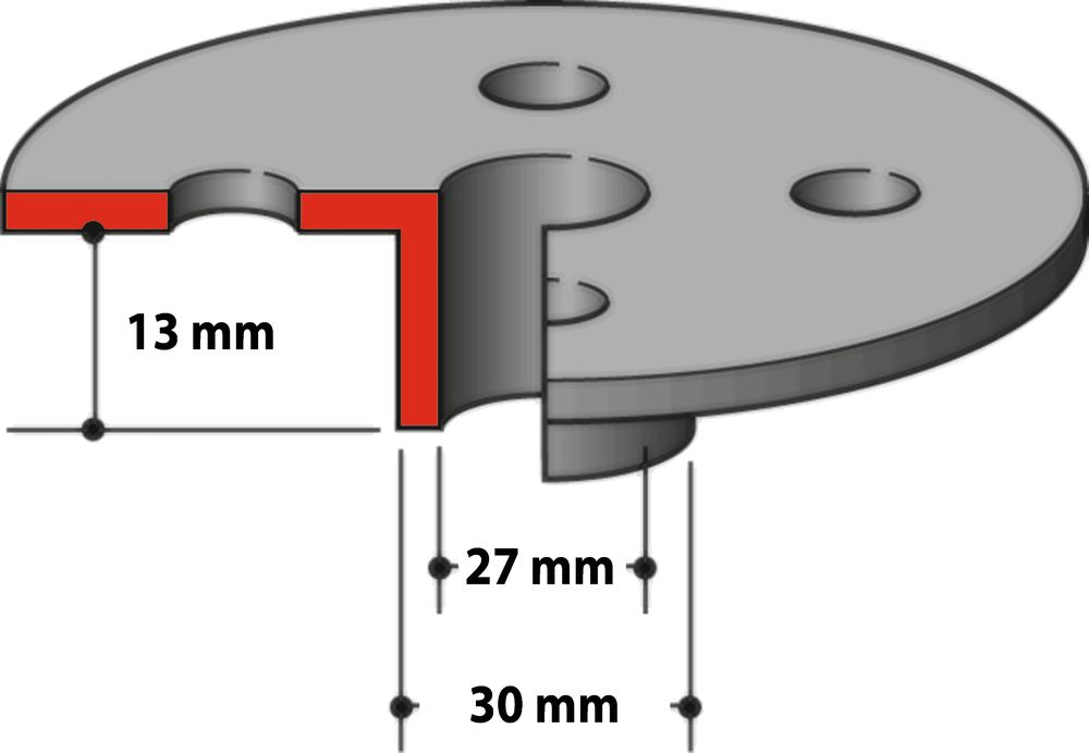 MAKITA 164471-6 30MM ROUTER GUIDE BUSH / TEMPLATE GUIDE
