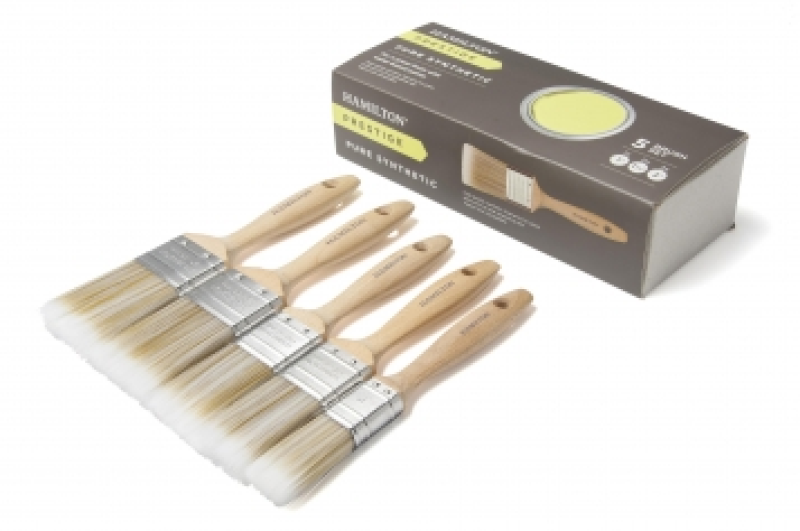 HAMILTON PRESTIGE SYNTHETIC PAINT BRUSH 5 BOX SET 1 - 2'' 23140-005
