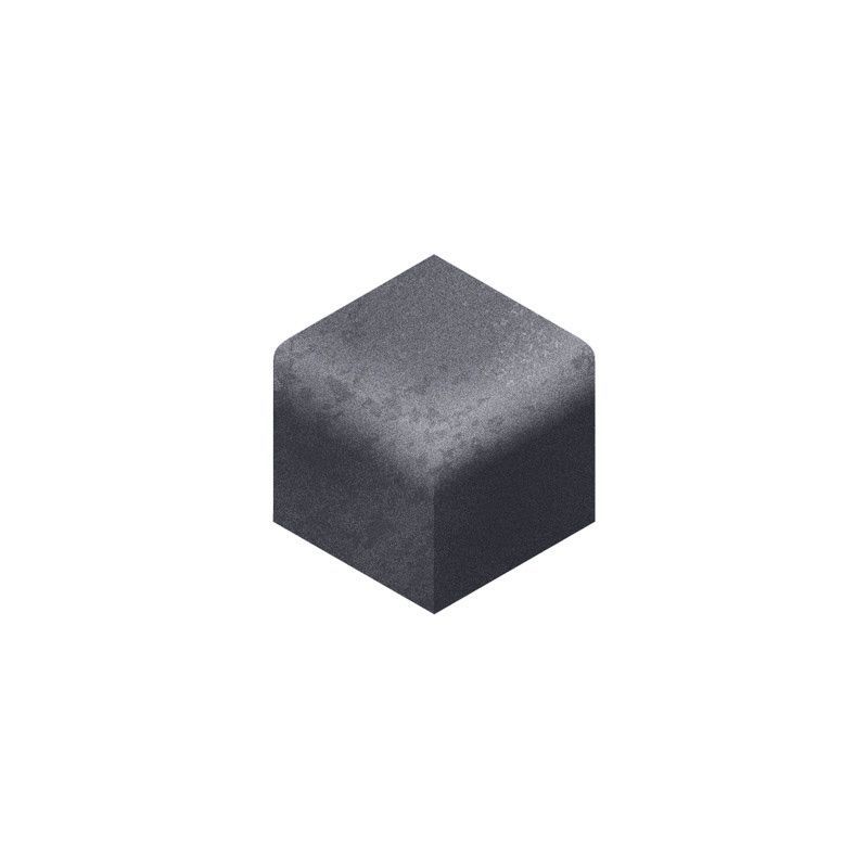 PLASMOR PLASPAVE PAVIOURS EXTERNAL CORNERS KS CHARCOAL BULLNOSE (WESTERN) LOWPKCLBNE