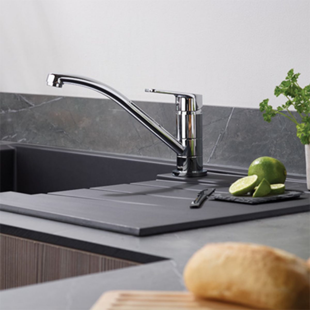 BRISTAN CNNEFSNKC CINNAMON EASY FIT MONOBLOC SINK MIXER CHROME