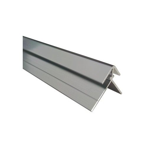 WETWALL ALLOY EXTERNAL CORNER 600mm MATT SILVER SWA-EXC-MS-600