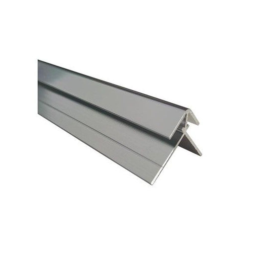 WETWALL ALLOY EXTERNAL CORNER 600mm MATT SILVER SWA-EXC-MS-600