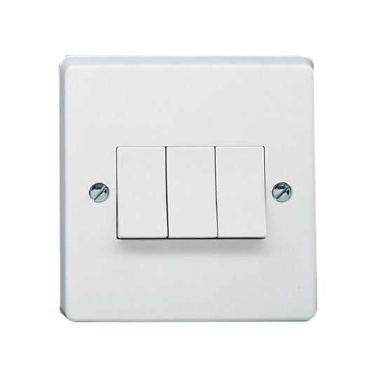 CRABTREE 4173 3-GANG 2-WAY SWITCH 10ax