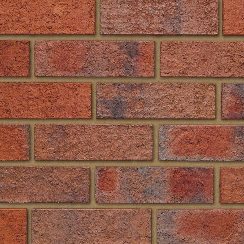 IBSTOCK RAVENHEAD CALDERSTONE CLARET BRICK 65mm (125 PER LEG) A3577A