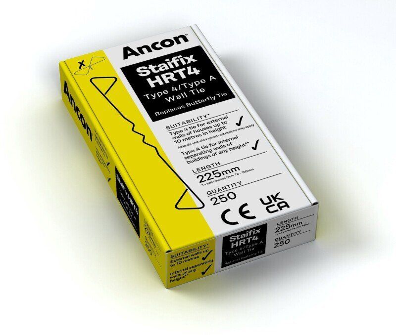 ANCON STAIFIX HRT4 HOUSING WALL TIE 225mm (BOX 250) HRT4225BOXS