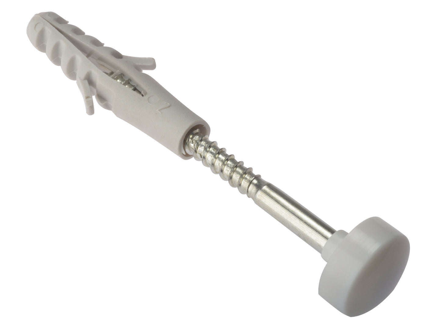 FORGEFIX FORWCFK680 WC FIXING KIT M6 x 80mm WHITE (PACK 2)