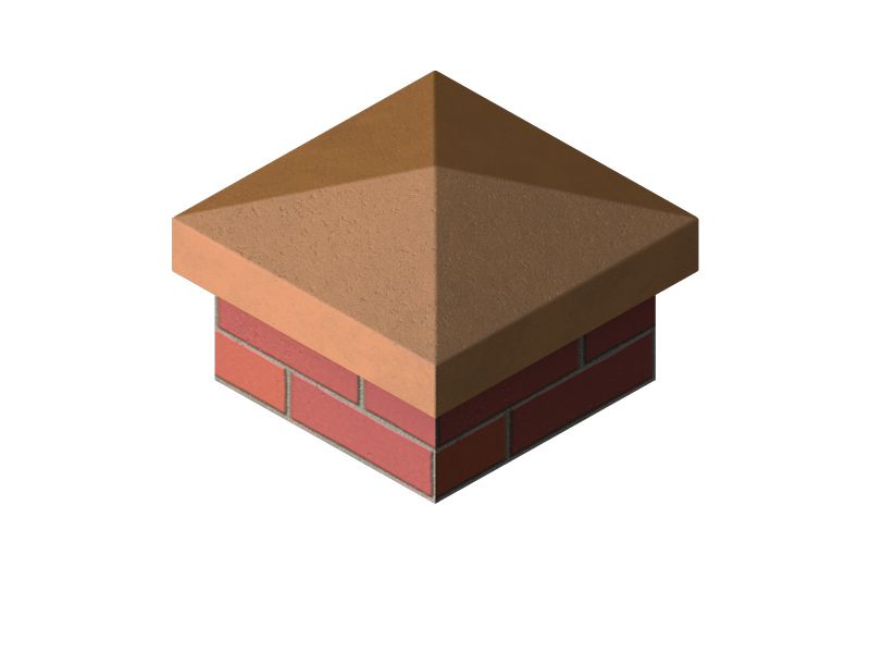 Supreme 4-Way Weathered Pier Cap Buff 300 x 300mm PC300BUFF