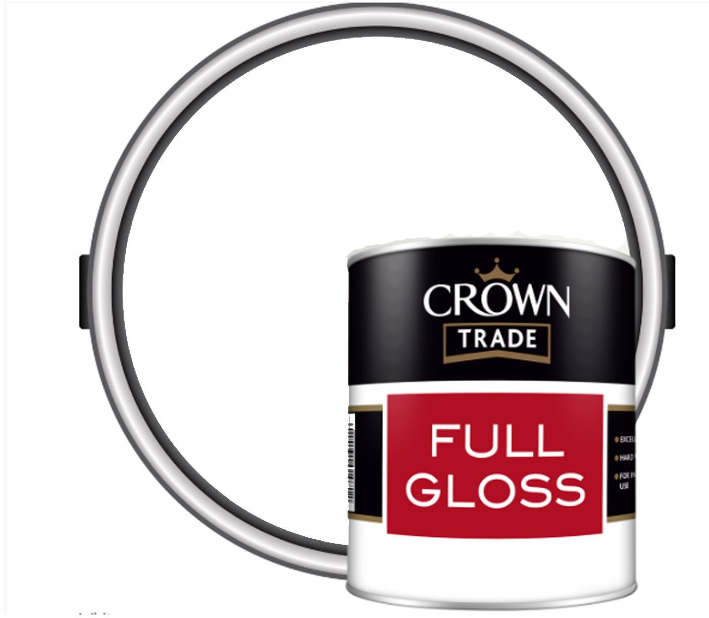 CROWN TRADE FULL GLOSS 5l WHITE 5026956