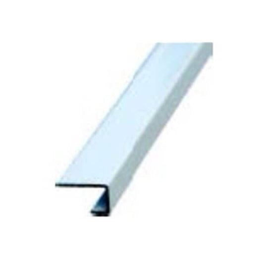 FREEFOAM GEOPANEL ALUMINIUM END U PANEL TRIM 2.4m x 7.6mm WHITE GET9AUTWH