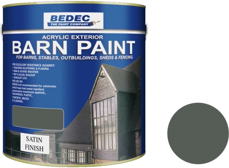 BEDEC SATIN BARN PAINT 2.5l FOREST GREEN BEDE2AV2010/40
