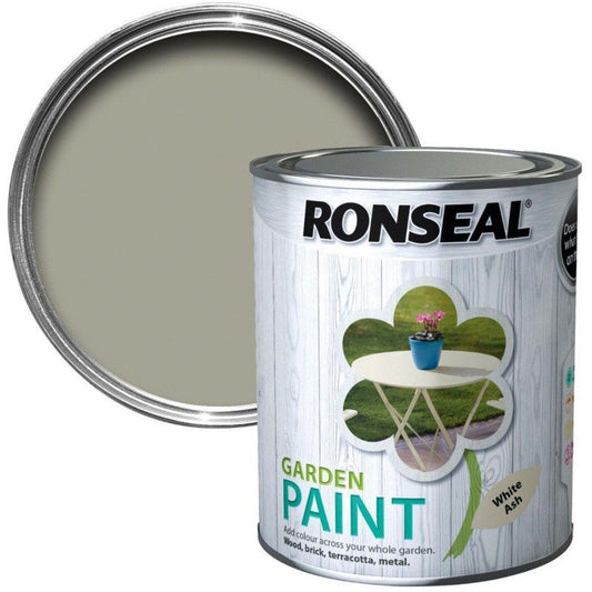 RONSEAL GARDEN PAINT 750ml WHITE ASH 37402