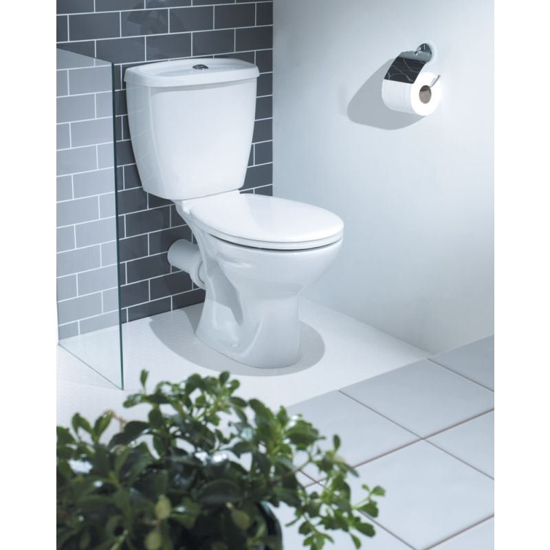 LECICO C004296 ATLAS SMOOTH CLOSE COUPLED PAN