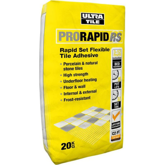 INSTARMAC ULTRATILE PRORAPID RS PORCELAIN ADH BAG 20kg GREY UTF PRORAPID RS 20 G