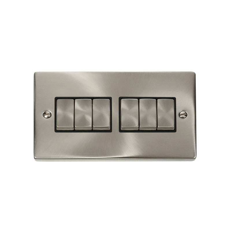 CLICK VPSC416BK 6 GANG 2 WAY INGOT 10AX MG